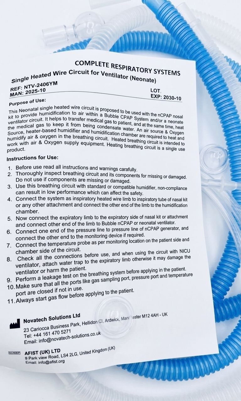 neonate Single Heated Wire Circuit for Ventilator (Neonate) - Image 1